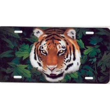 Bengal Tiger Centered Airbrush License Plate 